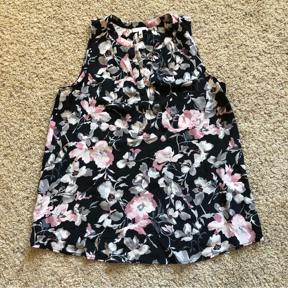 Women's Joie Gorgeous Floral Summer Tank Top Blouse; Size Small